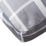 Cojines para palets 2 unidades tela a cuadros gris de , Cojines para sillas y sofás - Ref: Foro24-360725, Precio: 56,41 €, De...