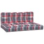 Cojines para palets 2 unidades tela a cuadros rojos de , Cojines para sillas y sofás - Ref: Foro24-360746, Precio: 63,74 €, D...