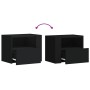 Mesitas de noche de pared 2 unidades blanca 45x30x35 cm de , Mesitas de noche - Ref: Foro24-848312, Precio: 66,59 €, Descuent...