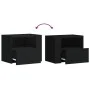 Mesitas de noche de pared 2 unidades blanca 45x30x35 cm de , Mesitas de noche - Ref: Foro24-848312, Precio: 65,76 €, Descuent...