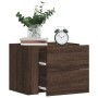 Mesitas de noche de pared 2 uds color marrón roble 45x30x35 cm de , Mesitas de noche - Ref: Foro24-848338, Precio: 75,85 €, D...