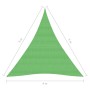 Toldo de vela HDPE verde claro 160 g/m² 4x5x5 m de vidaXL, Sombrillas - Ref: Foro24-311316, Precio: 27,83 €, Descuento: %