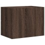 Mesitas de noche de pared 2 uds color marrón roble 45x30x35 cm de , Mesitas de noche - Ref: Foro24-848338, Precio: 75,85 €, D...