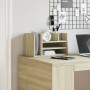 Organizador escritorio madera color roble Sonoma 44,5x24x25 cm de , Clasificación y organización - Ref: Foro24-848040, Precio...