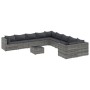 Set de sofás de jardín 11 pzas y cojines ratán sintético gris de , Conjuntos de jardín - Ref: Foro24-3308354, Precio: 745,64 ...