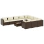 Set de sofás de jardín 11 pzas cojines ratán sintético marrón de , Conjuntos de jardín - Ref: Foro24-3308337, Precio: 709,35 ...