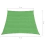 Toldo de vela HDPE verde claro 160 g/m² 4/5x3 m de vidaXL, Sombrillas - Ref: Foro24-311325, Precio: 37,78 €, Descuento: %