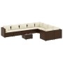 Set de sofás de jardín 10 pzas y cojines ratán sintético marrón de , Conjuntos de jardín - Ref: Foro24-3308321, Precio: 681,2...