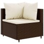 Set de sofás de jardín 10 pzas y cojines ratán sintético marrón de , Conjuntos de jardín - Ref: Foro24-3308321, Precio: 681,2...