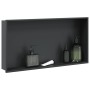 Hornacina ducha acero inoxidable negro mate 62x32x9 cm de , Paredes y mamparas de ducha - Ref: Foro24-4005130, Precio: 95,15 ...