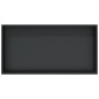 Hornacina ducha acero inoxidable negro mate 62x32x9 cm de , Paredes y mamparas de ducha - Ref: Foro24-4005130, Precio: 95,15 ...