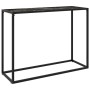 Mesa consola vidrio templado negro 100x35x75 cm en Mesas auxiliares | Comprar online en Foru.es