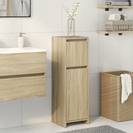 Armario de baño madera contrachapada color roble 30x30x95 cm de , Muebles de baño - Ref: Foro24-849607, Precio: 48,16 €, Desc...
