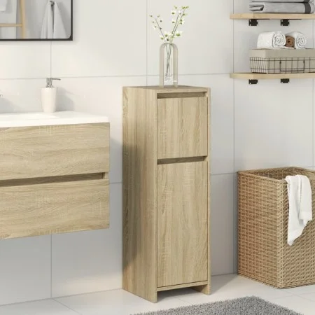 Badezimmerschrank aus Sperrholz in Eichenholzfarbe, 30x30x95 cm. von , Badezimmermöbel - Ref: Foro24-849607, Preis: 48,91 €, ...