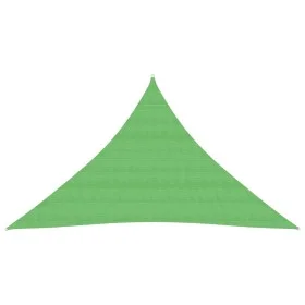 Toldo de vela HDPE verde claro 160 g/m² 3,5x3,5x4,9 m de vidaXL, Sombrillas - Ref: Foro24-311312, Precio: 22,12 €, Descuento: %