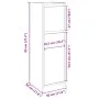 Badezimmerschrank aus Sperrholz in Eichenholzfarbe, 30x30x95 cm. von , Badezimmermöbel - Ref: Foro24-849607, Preis: 48,91 €, ...