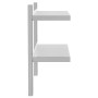 Estante de pared acero inoxidable plateado 75x23,5x60 cm de , Estantes y estanterías - Ref: Foro24-30314, Precio: 49,19 €, De...