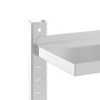Estante de pared acero inoxidable plateado 75x23,5x60 cm de , Estantes y estanterías - Ref: Foro24-30314, Precio: 49,19 €, De...