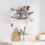 Estante de pared acero inoxidable plateado 50x30x48 cm de , Estantes y estanterías - Ref: Foro24-30316, Precio: 53,13 €, Desc...