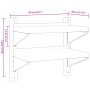 Estante de pared acero inoxidable plateado 50x30x48 cm de , Estantes y estanterías - Ref: Foro24-30316, Precio: 53,13 €, Desc...