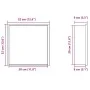 Hornacina ducha acero inoxidable plateado cepillado 32x32x9 cm by , Shower walls and screens - Ref: Foro24-4005124, Price: 60...
