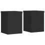 Soportes de plantas 2 uds madera ingeniería negro 15x15x20 cm de , Soportes para macetas - Ref: Foro24-852889, Precio: 24,87 ...