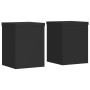 Soportes de plantas 2 uds madera ingeniería negro 15x15x20 cm de , Soportes para macetas - Ref: Foro24-852889, Precio: 25,31 ...