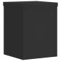 Soportes de plantas 2 uds madera ingeniería negro 15x15x20 cm de , Soportes para macetas - Ref: Foro24-852889, Precio: 24,87 ...