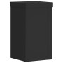 Soportes de plantas 2 uds madera ingeniería negro 10x10x18 cm de , Soportes para macetas - Ref: Foro24-852880, Precio: 15,56 ...