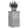 Soportes de plantas 2 uds madera gris hormigón 10x10x18 cm de , Soportes para macetas - Ref: Foro24-852882, Precio: 19,34 €, ...