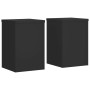 Soportes de plantas 2 uds madera ingeniería negro 25x25x35 cm de , Soportes para macetas - Ref: Foro24-852907, Precio: 34,80 ...