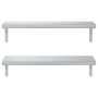 Estantes de pared 2 uds acero inoxidable plateado 75x23,5 cm de , Estantes y estanterías - Ref: Foro24-3214507, Precio: 84,46...