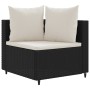 Set de muebles de jardín 5 pzas y cojines ratán sintético negro de , Conjuntos de jardín - Ref: Foro24-3308368, Precio: 342,0...