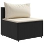 Set de muebles de jardín 5 pzas y cojines ratán sintético negro de , Conjuntos de jardín - Ref: Foro24-3308368, Precio: 342,0...
