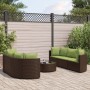 Juego de sofás de jardín 7 piezas con cojines ratán PE marrón de , Conjuntos de jardín - Ref: Foro24-3308438, Precio: 604,17 ...