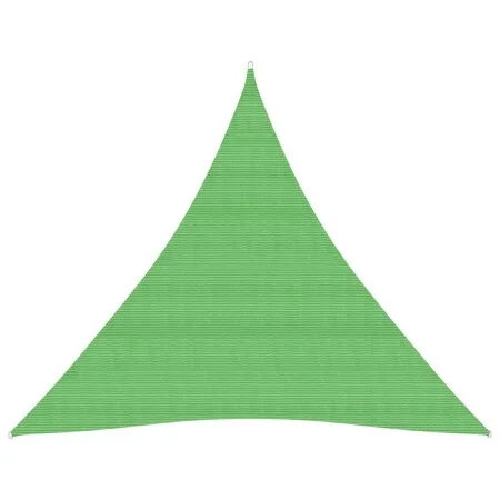 Toldo de vela HDPE verde claro 160 g/m² 5x5x5 m de vidaXL, Sombrillas - Ref: Foro24-311317, Precio: 32,10 €, Descuento: %