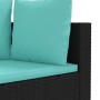 Set de sofás de jardín con cojines 3 pzas ratán sintético negro de , Conjuntos de jardín - Ref: Foro24-3308452, Precio: 228,7...