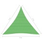 Toldo de vela HDPE verde claro 160 g/m² 5x5x5 m de vidaXL, Sombrillas - Ref: Foro24-311317, Precio: 32,71 €, Descuento: %