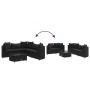 Set de sofás de jardín 6 piezas y cojines ratán sintético negro de , Conjuntos de jardín - Ref: Foro24-3308419, Precio: 433,0...