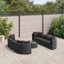 Set de sofás de jardín con cojines 9 pzas ratán sintético negro de , Conjuntos de jardín - Ref: Foro24-3308427, Precio: 653,8...