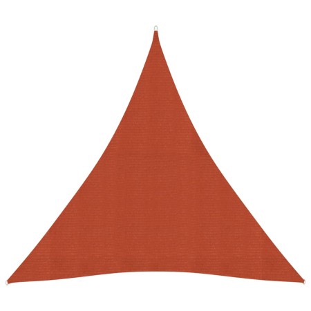 Toldo de vela HDPE terracota 160 g/m² 4x4x4 m de vidaXL, Sombrillas - Ref: Foro24-311368, Precio: 35,54 €, Descuento: %