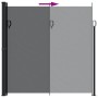 Toldo lateral retráctil negro 200x300 cm de , Sombrillas - Ref: Foro24-4004354, Precio: 110,53 €, Descuento: %