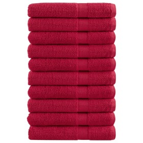 Toallas premium SOLUND 10 unidades rojo 100x200 cm 600 gsm de , Toallas - Ref: Foro24-137415, Precio: 233,88 €, Descuento: %