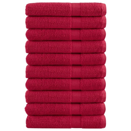 Toallas premium SOLUND 10 unidades rojo 100x200 cm 600 gsm de , Toallas - Ref: Foro24-137415, Precio: 233,88 €, Descuento: %