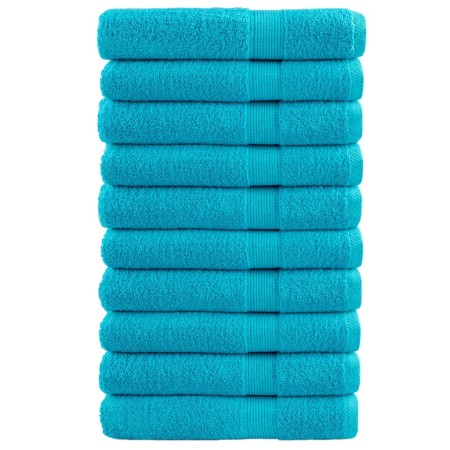 Toallas de sauna SOLUND 10 unidades turquesa 80x200 cm 600 gsm de , Toallas - Ref: Foro24-137460, Precio: 182,15 €, Descuento: %