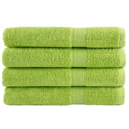 Toallas premium SOLUND 4 uds verde manzana 100x200 cm 600 gsm de , Toallas - Ref: Foro24-137510, Precio: 101,26 €, Descuento: %