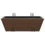 Jardineras con ganchos 2 unidades ratán sintético marrón de , Maceteros y jardineras - Ref: Foro24-366399, Precio: 60,69 €, D...
