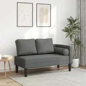 Sofá diván con cojines tela gris oscuro de , Divanes - Ref: Foro24-4007580, Precio: 129,28 €, Descuento: %