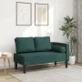 Sofá diván con cojines tela verde oscuro de , Divanes - Ref: Foro24-4007582, Precio: 171,00 €, Descuento: %