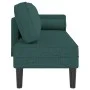 Sofá diván con cojines tela verde oscuro de , Divanes - Ref: Foro24-4007582, Precio: 171,00 €, Descuento: %